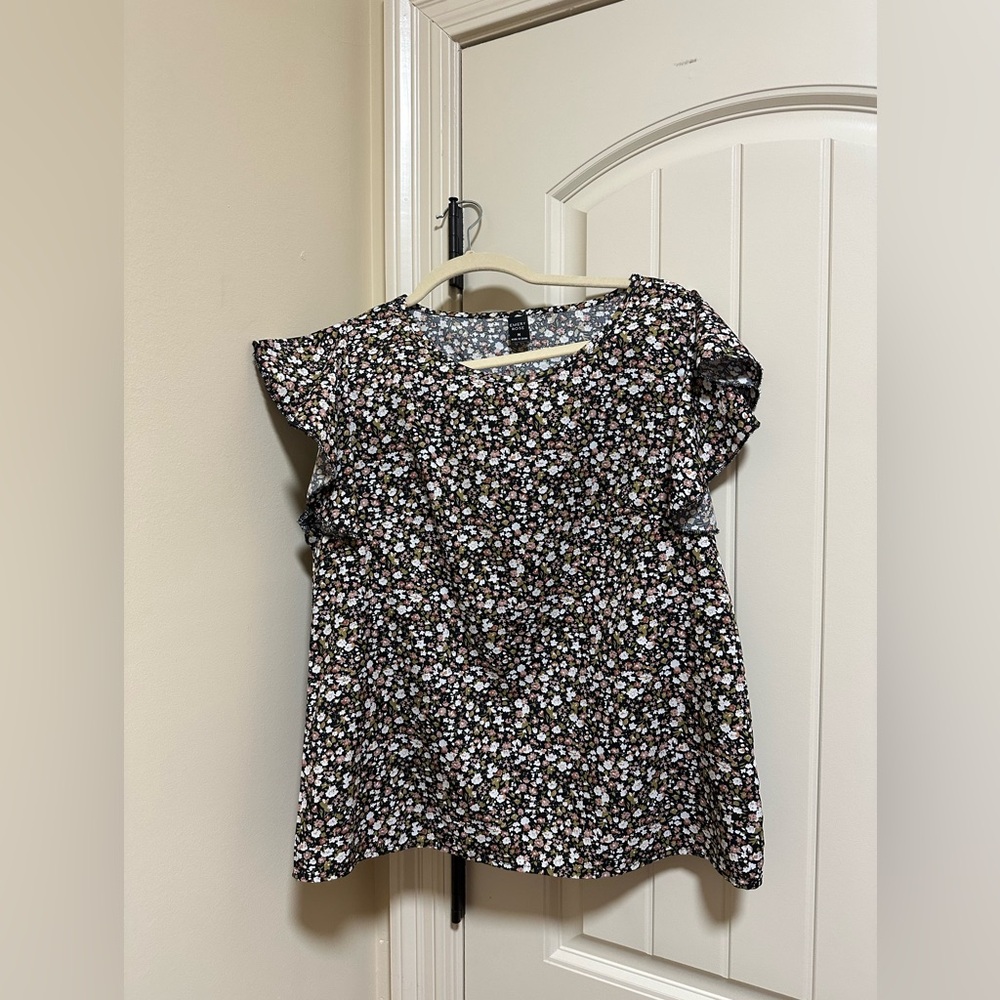 Floral Work Blouse